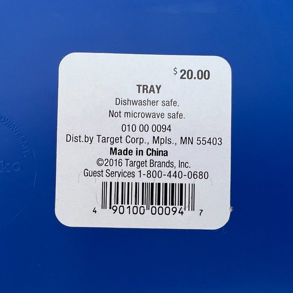 MARIMEKKO for Target NEW Melamine Tray Large Rectangular Blue/Black/White RARE - Picture 5 of 6